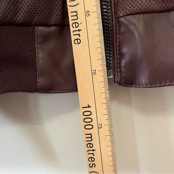 Zara Men's Maroon Bomber Jacket - Picture 7 of 8
